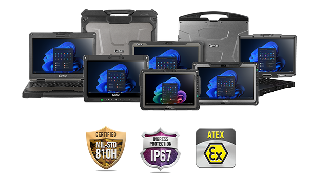 Getac Certifications — MIL-STD-810H, IP65/IP66, ATEX, IECEx