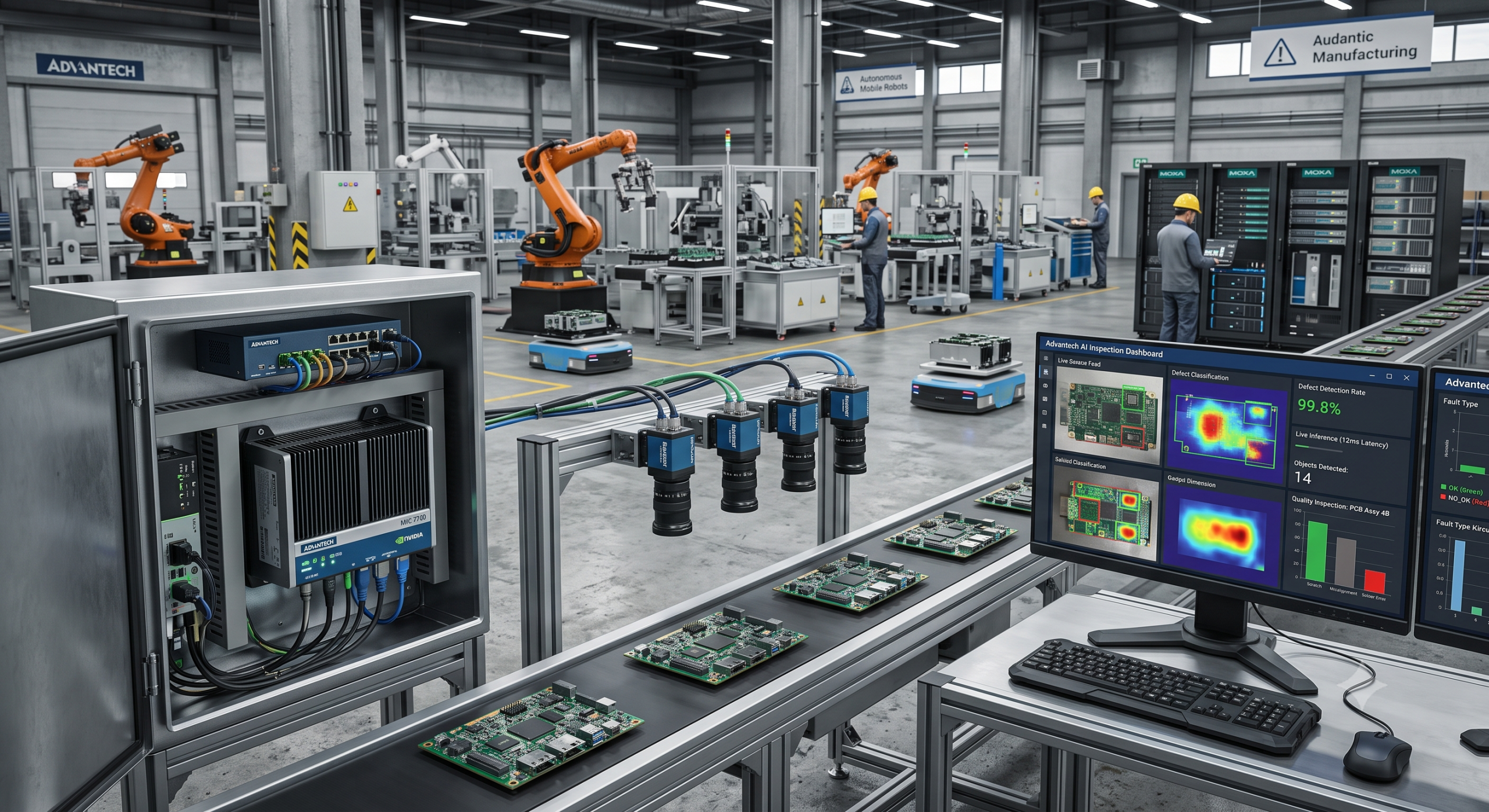 Advantech Edge AI & GPU Systems — Vision & Analytics Ready