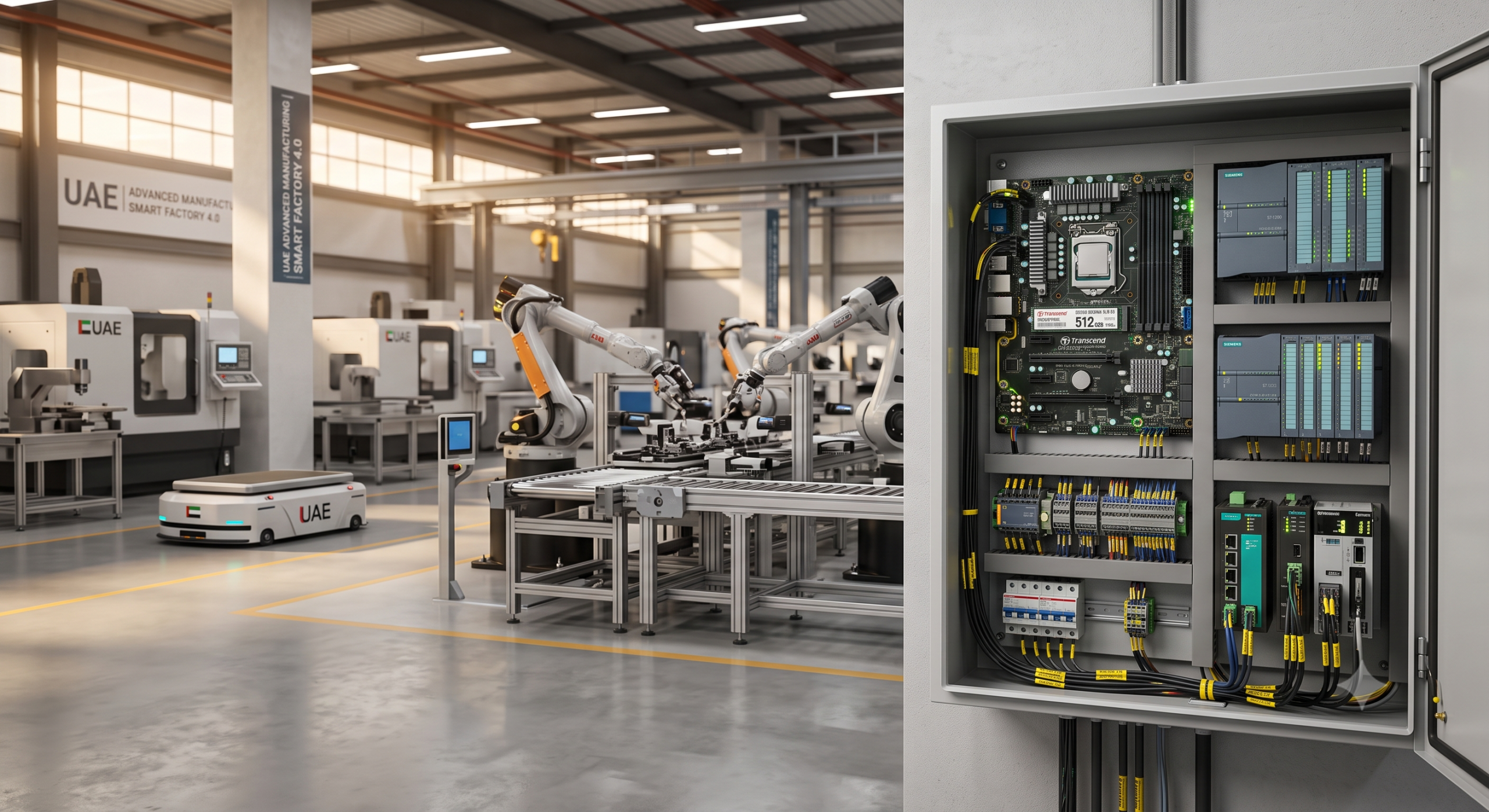 Transcend industrial SSDs for factory automation and robotics