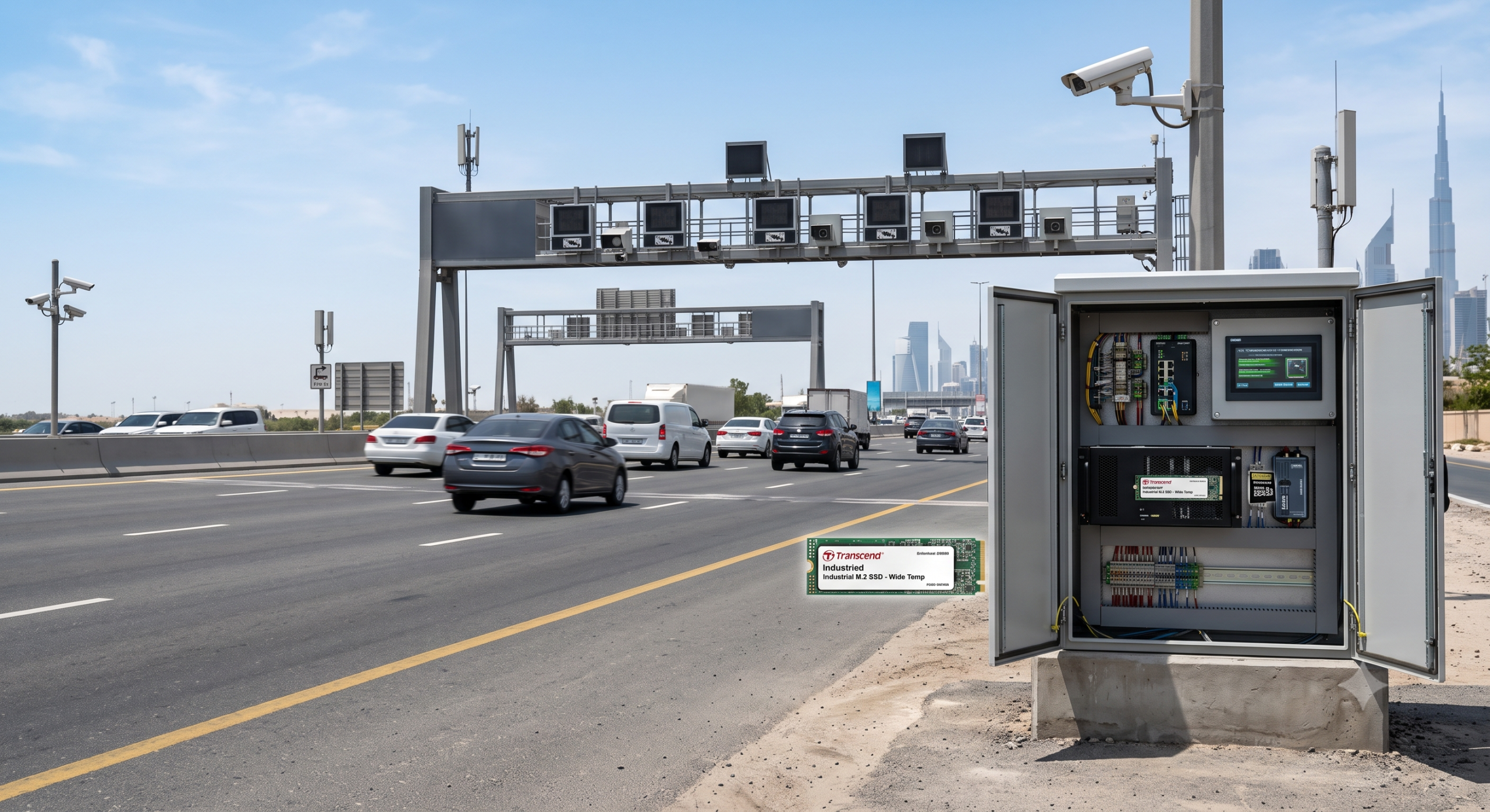Transcend industrial storage for smart transportation and toll systems