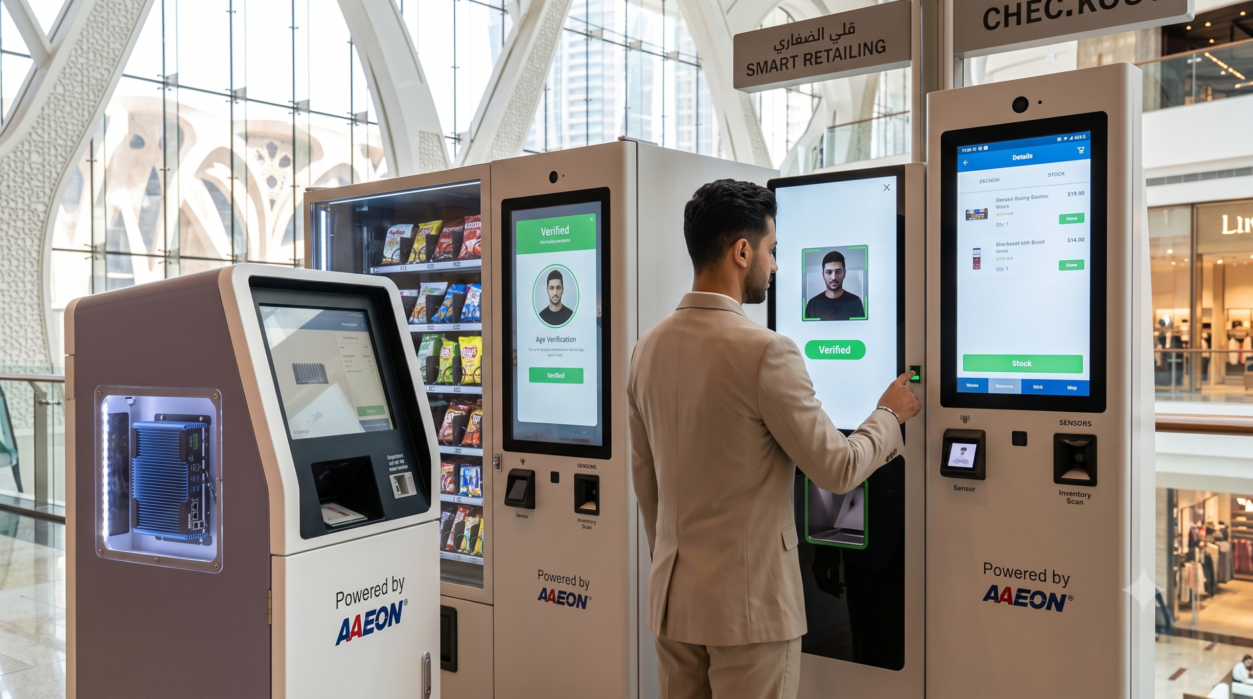 AAEON for smart retail and intelligent vending