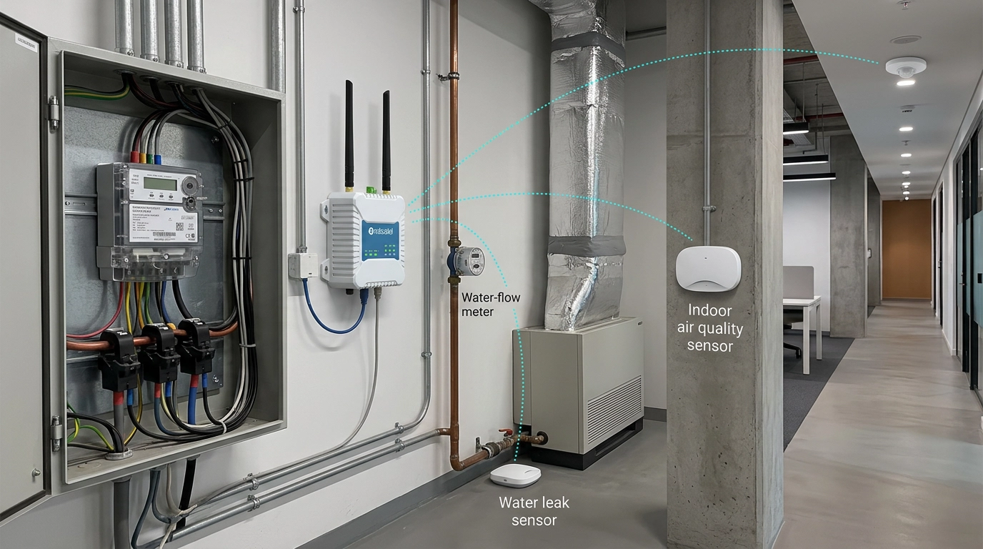 What LoRaWAN Adds to a Building: Sensors, Metering, and Propagation
